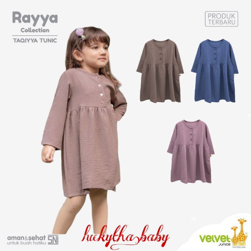 VELVET junior taqiyya &amp; taalea tunic rayya colection / tunik Velvet junior taalea dan taqiya dress Velvet junior