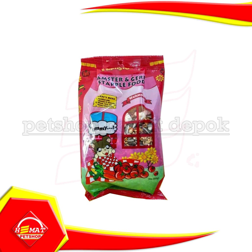 Makanan Hamster Gerbil Staple Food 300 Gram Hamsfood 300gr