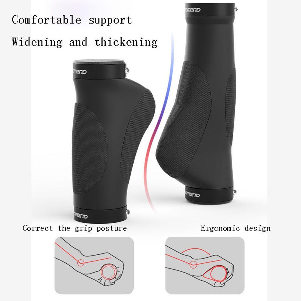 Lanfy Sepeda Grips Sepeda Gunung Silikon 1pasang Bersepeda Sepeda Aksesoris Sepeda Bagian MTB Sepeda Stang Cover