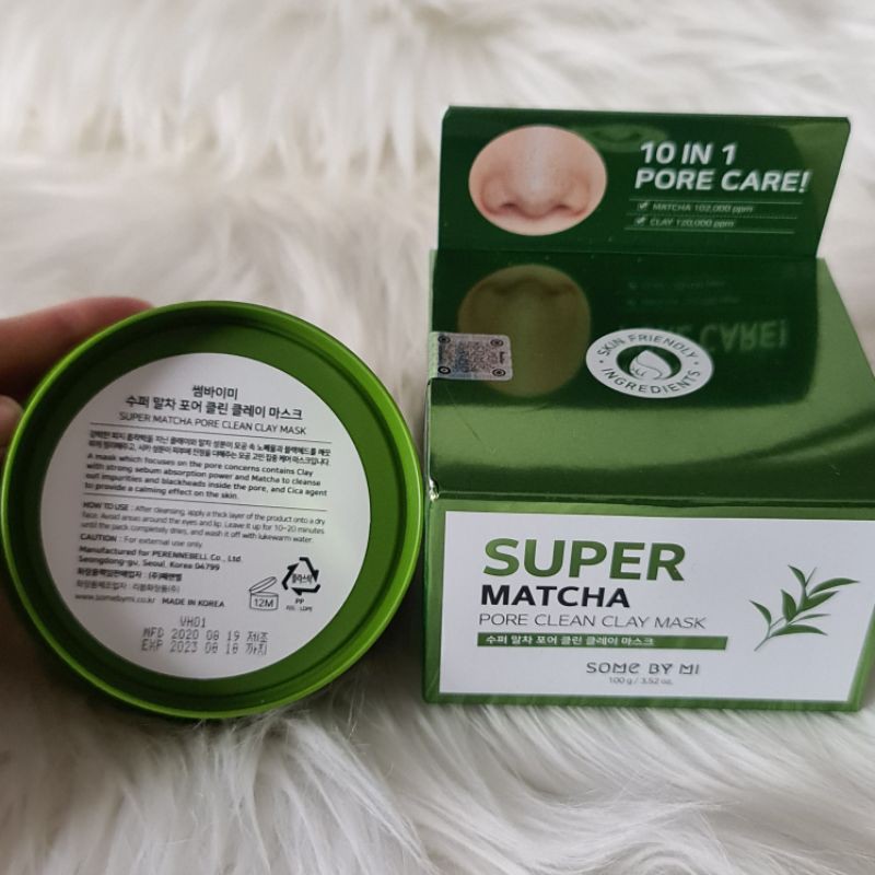 Some by mi Super Matcha Pore Clean Clay Mask Share in jar Original masker wajah somebymi