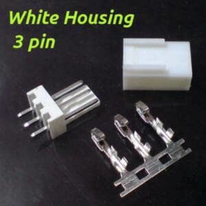 Konektor White Housing 3 Pin Socket soket Connector 3Pin