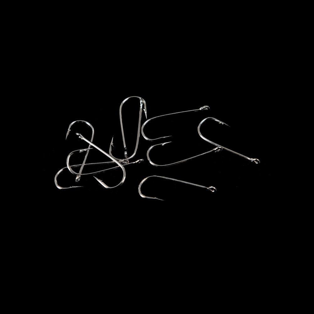 CHOOKYY Chookyy 100Pcs 1kotak Kail Pancing New 10ukuran Fishook Baja Karbon