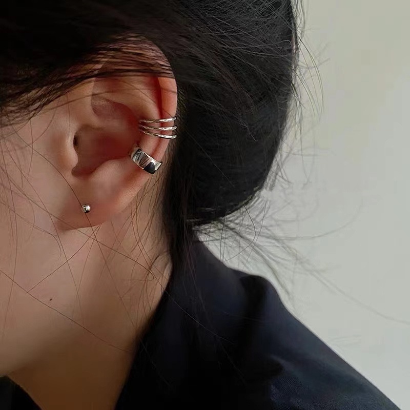 Anting Klip Tanpa Tindik Gaya Retro Korea Untuk Wanita