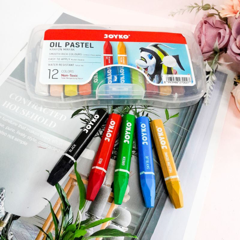 

Crayon Titi Joyko Isi 12 Warna Krayon Minyak Titi Joyko Original