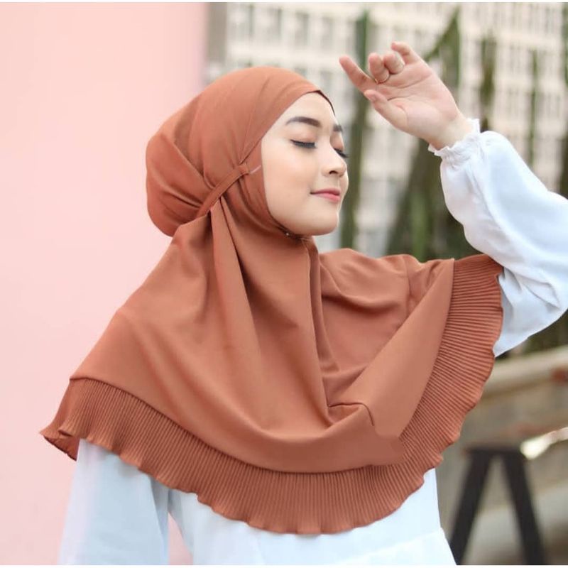 BERGO PLISKET DIAMOND PREMIUM / JILBAB PLISKET / KERUDUNG PLISKET