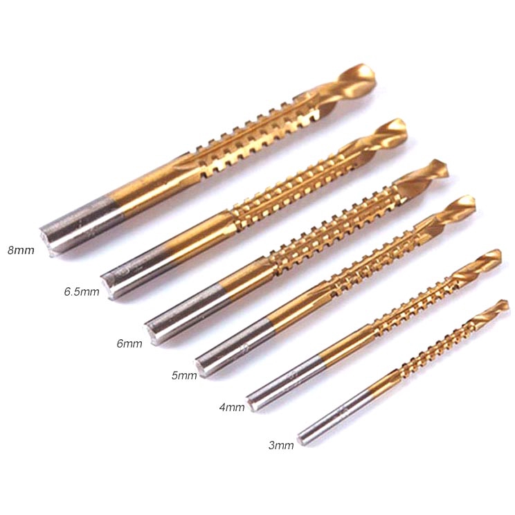 Deko Mata Bor Power Drill HSS Steel 6 PCS - Gold