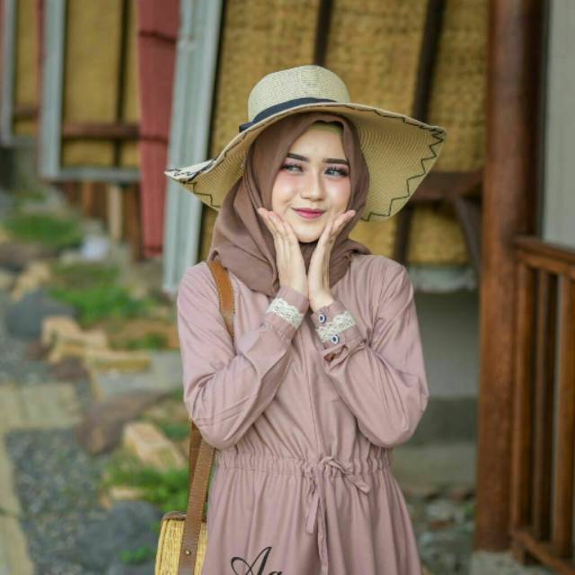 Long dress/ salma dress by aden SET (+HIJAB)