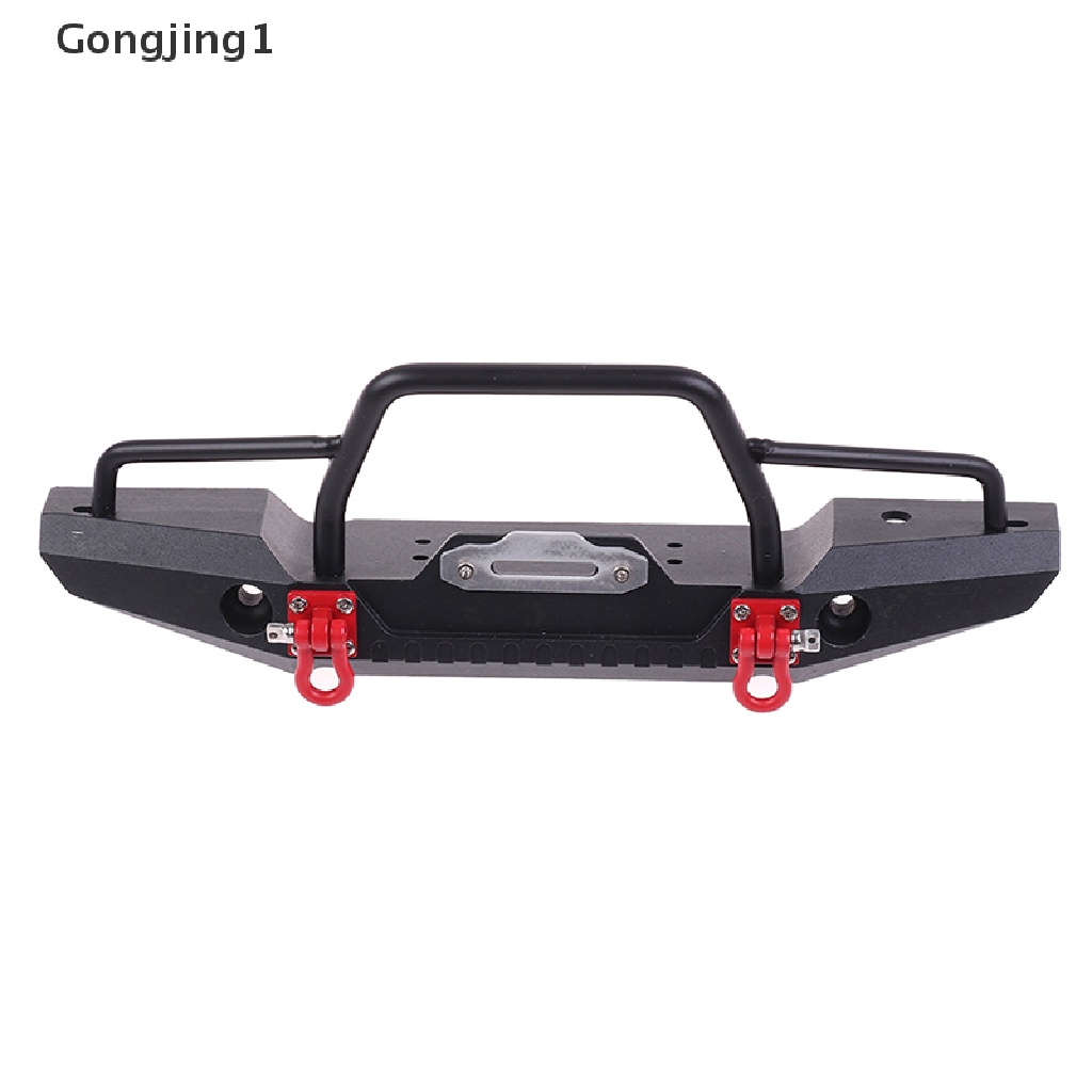 Gongjing1 Bumper Depan / Belakang Bahan Metal Dengan Lampu Led Untuk 1 / 10 RC Crawler Car