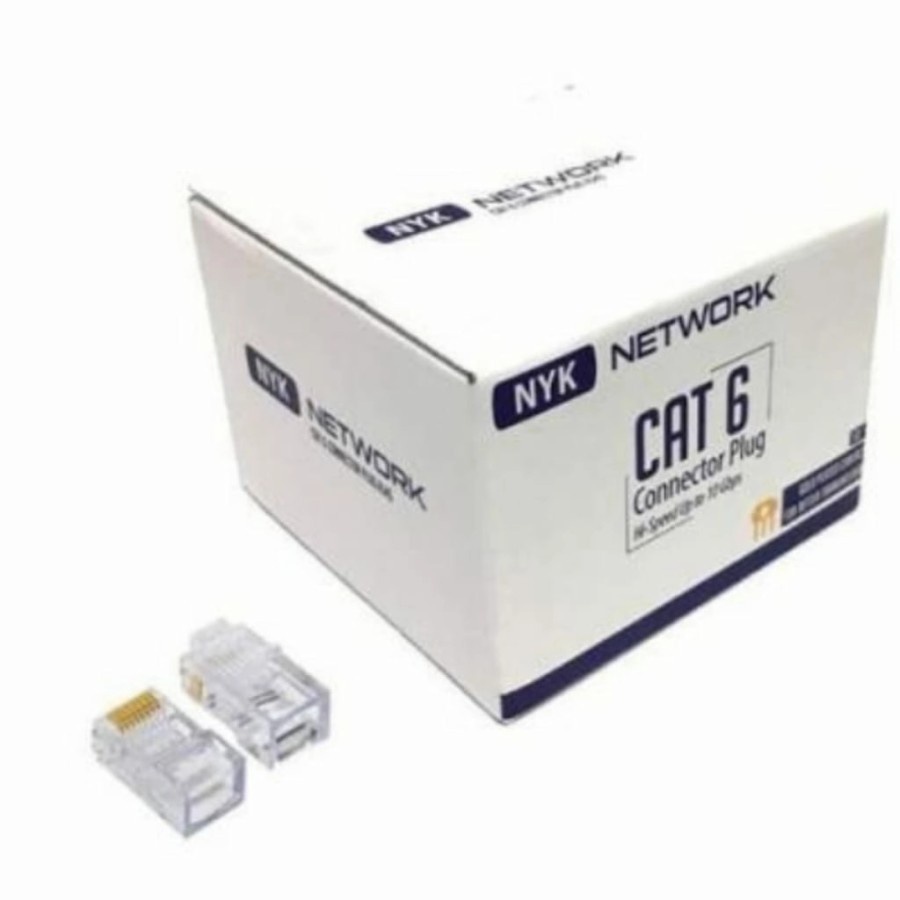 RJ45 CAT 6 NYK CONNECTOR RJ 45 FTP CAT6 ISI 50PCS RJ45 CAT6 FTP