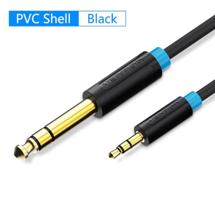 Kabel aux audio vention 6,5mm to 3,5 mm male to male-vention BAB