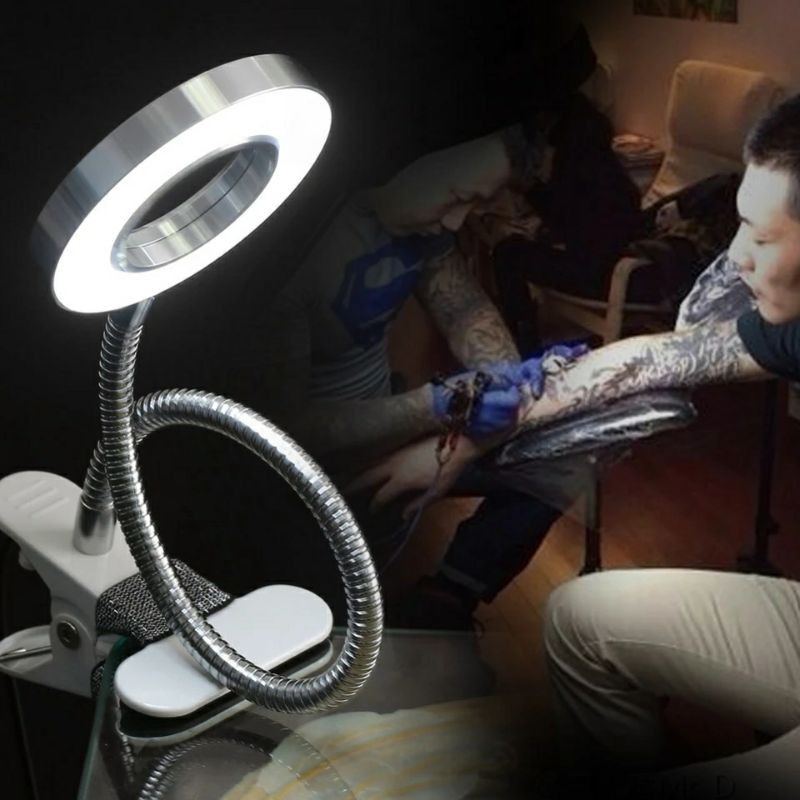 Portable Lampu led meja untuk penerangan salon alis manicure ekstential bulu mata baca