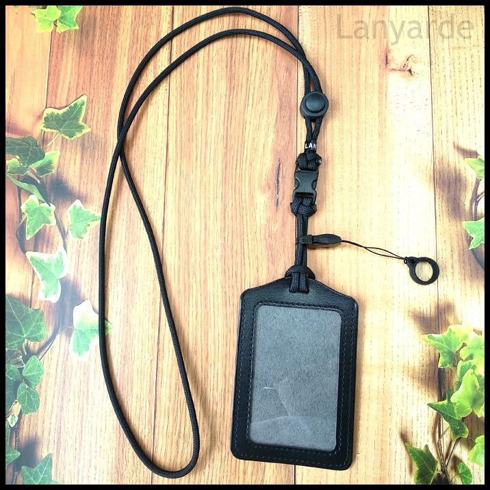 

(4256) Lanyard Mini Buckle Name Tag Id Card Holder Tali Leher Kartu