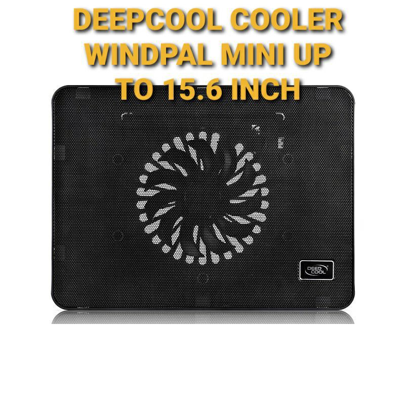 COOLING PAD DEEPCOOL WINPAL MINI LED BLUE UP TO 15.6 INCI,  FAN LAPTOP DEEPCOOL WINDPAL MINI 14CM