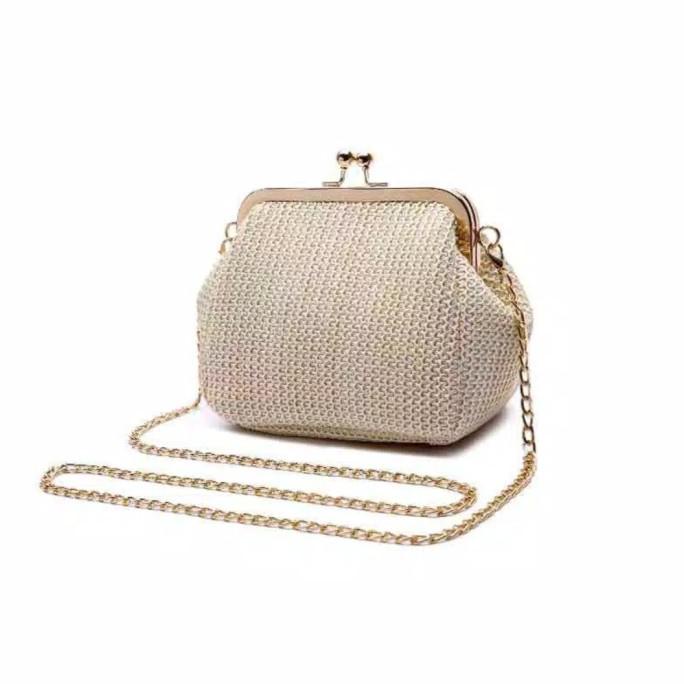 PARTY BAG JX 315 TAS PESTA WANITA - TAS SELEMPANG Wanita - Beige