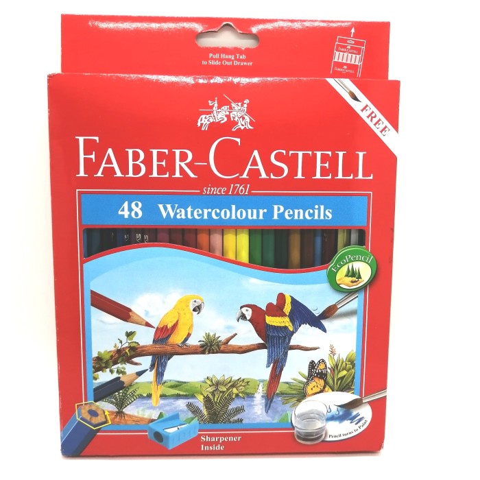 

Lucu Faber Castell Watercolour Pencil 48W Large Gilaa!!!