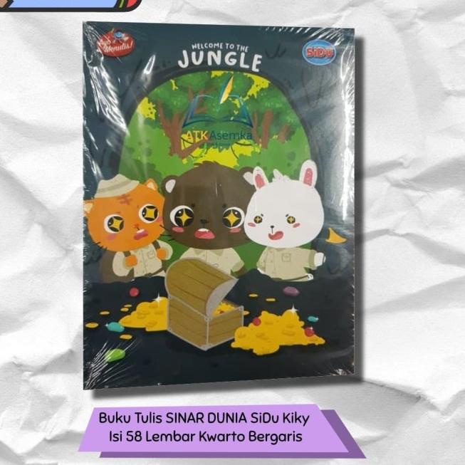 

✈ Buku Tulis SINAR DUNIA SiDu Kiky Isi 58 Lembar Kwarto Bergaris ←