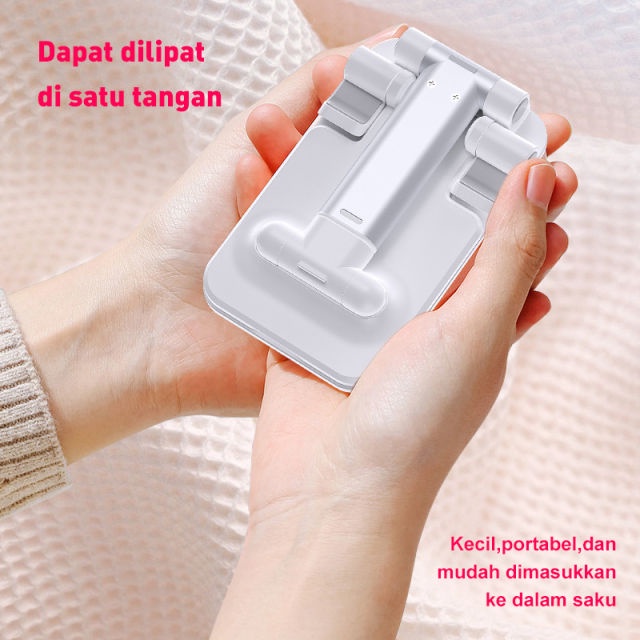 HD-23 High Quality Dudukan Ponsel Phone Holder Stand Lazypod Liftable Foldable HP di Meja Folding desktop Iphone Ipad Universal