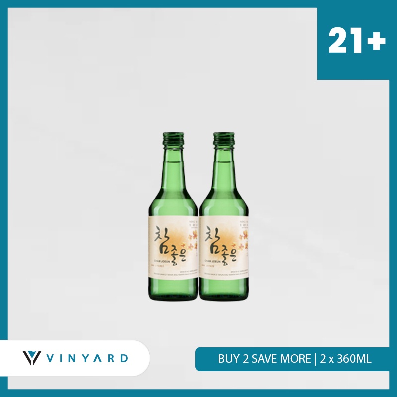 BUY 2 SAVE MORE Soju Cham Joeun Lychee 360 ml ( 2 Botol )