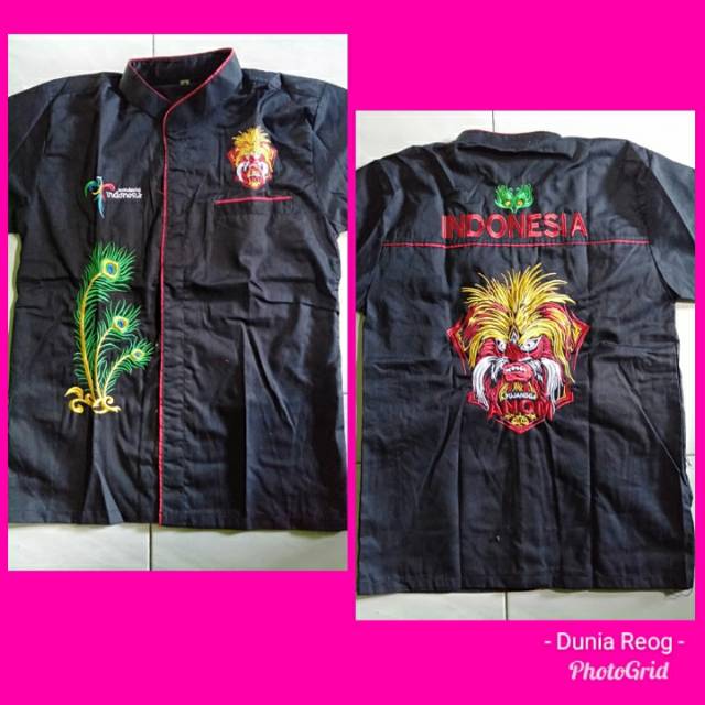 Kemeja / Hem Bordir Bujang Ganong