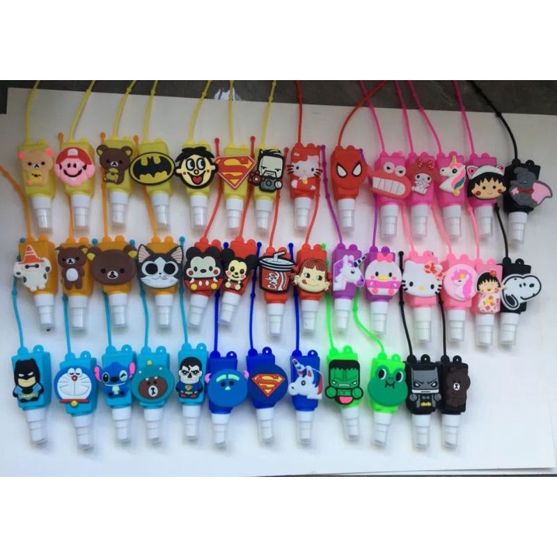 Botol handsanitizer kartun silicone semprot