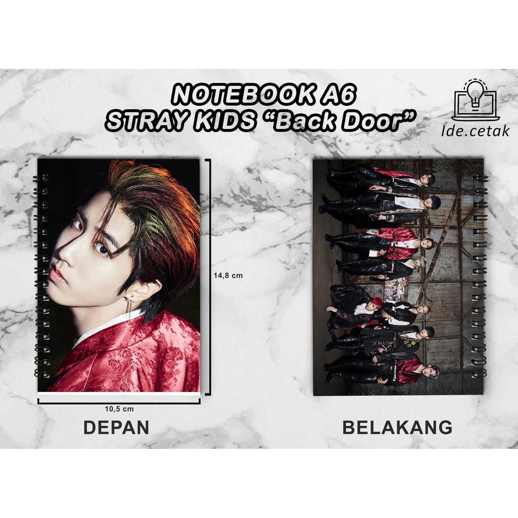 

Notebook STRAY KIDS A6 Unofficial / Buku Catatan / Notes A6 Kpop Murah | BACA DESKRIPSI !! Back Door