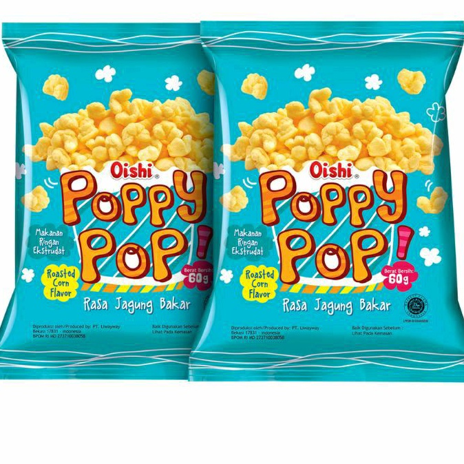 

OISHI POPPY POP ROASTED CORN JAGUNG BAKAR 60 gram