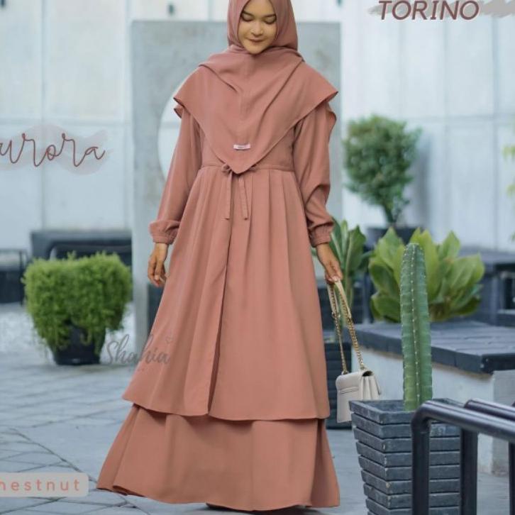 Paling Diminati.. AURORA SET GAMIS KHIMAR BY SHAHIA SYARI