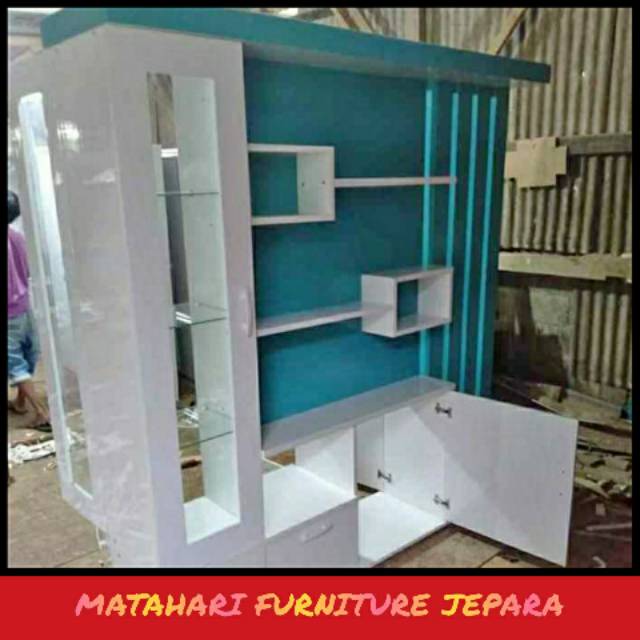 Partisi sekat ruang kayu jati jepara