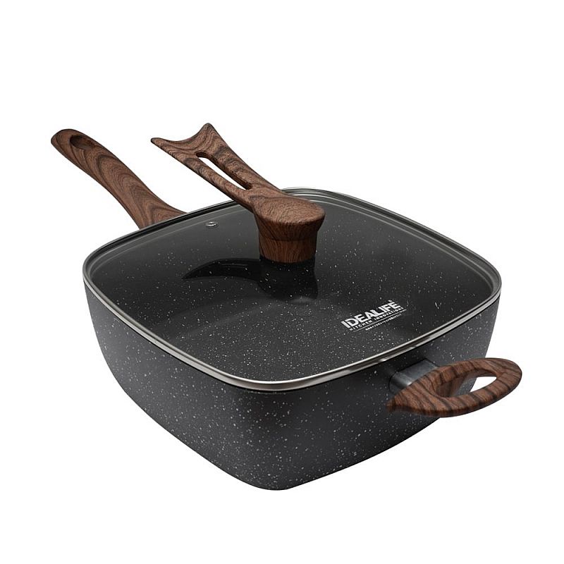 IDEALIFE Multi Function Pan Cookware Panci Serbaguna IL-24MP 24cm IL-24 MP