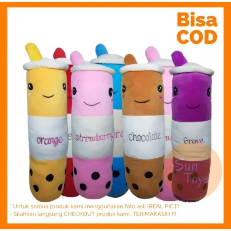 boneka guling boba panjang 60cm