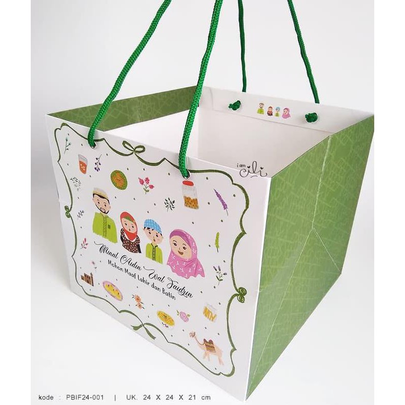 

Murah Meriah Kak >>>> (Pbif24-001) Paperbag Lebaran Idul Fitri Hari Raya 24X24X21