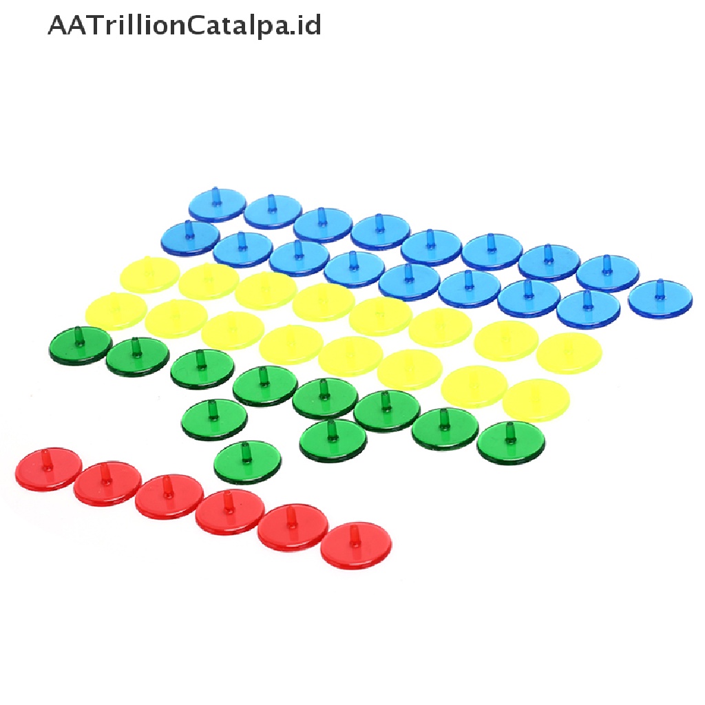 Aatrillioncatalpa 50pcs Penanda Posisi Bola golf 24mm Bahan Plastik Transparan