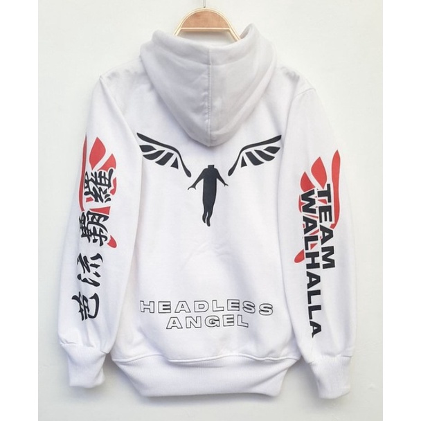 Jaket Sweater Anime Tokyo Revengers Team Valhalla Zipper Hoodie Pullover Jumbo Murah