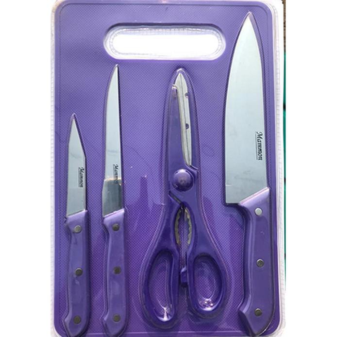 PISAU DAN TALENAN SET WARNA UNGU