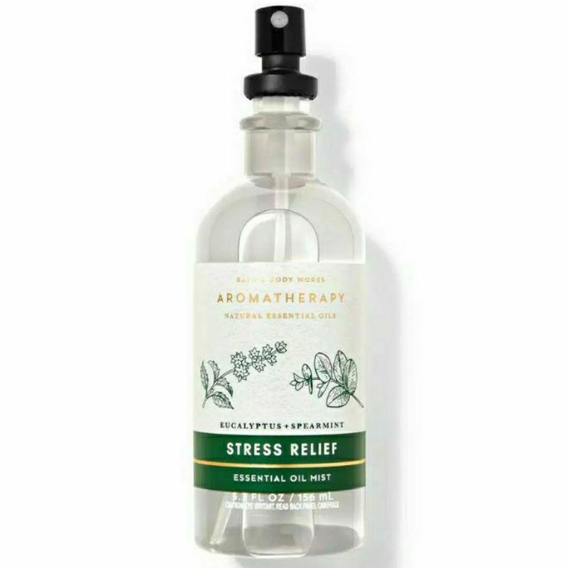 BATH &amp; BODY WORKS BBW AROMATHERAPY STRESS RELIEF EUCALYPTUS + SPEARMINT ESSENTIAL OIL MIST PILLOW &amp; BODY MIST 156 ML GREAT FOR PILLOW &amp; LINEN