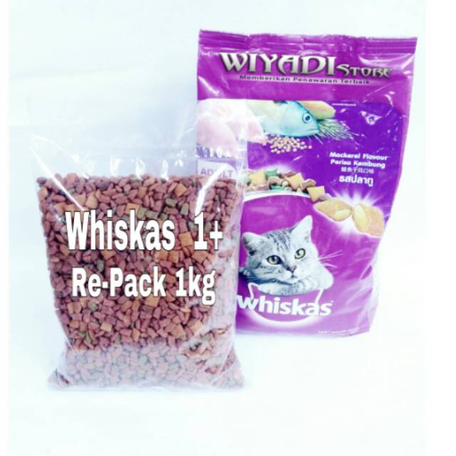 Makanan Kucing Whiskas [Re-Pack 1kg]