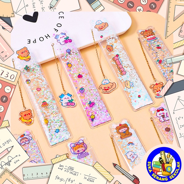 

Penggaris Lentur / Pembatas Buku Glitter Girl 15 Cm RS0005