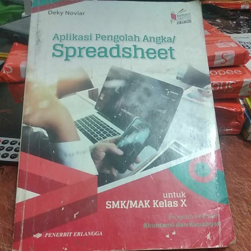 buku aplikasi pengolah angka/spreadsheet SMK/ MAK kelas 1-10 penerbit Erlangga