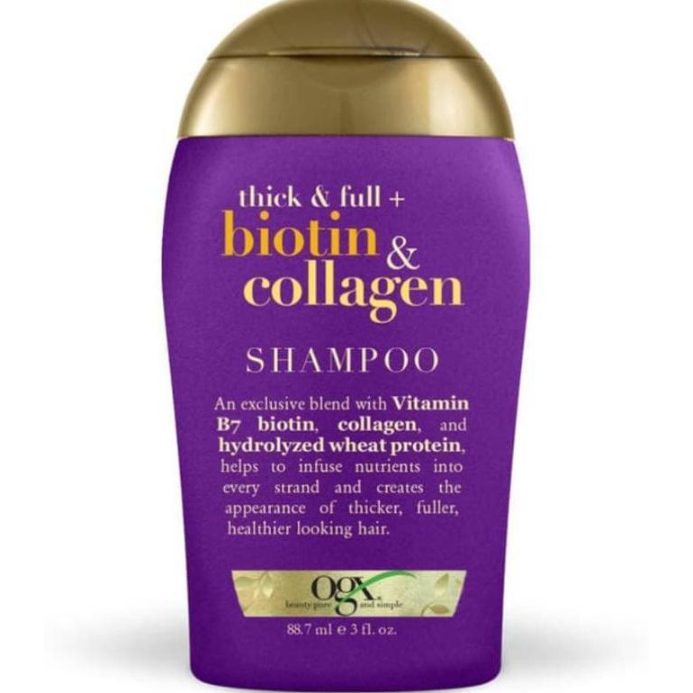 Termurah!! Ogx Thick & Full+ Biotin & Collagen Shampoo 88.7 Ml