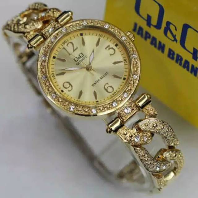 Jam Tangan Wanita Q&amp;Q QnQ QQ F539 F539J Original