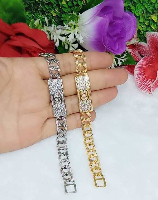 Gelang tangan Permata xuping lapis emas 019