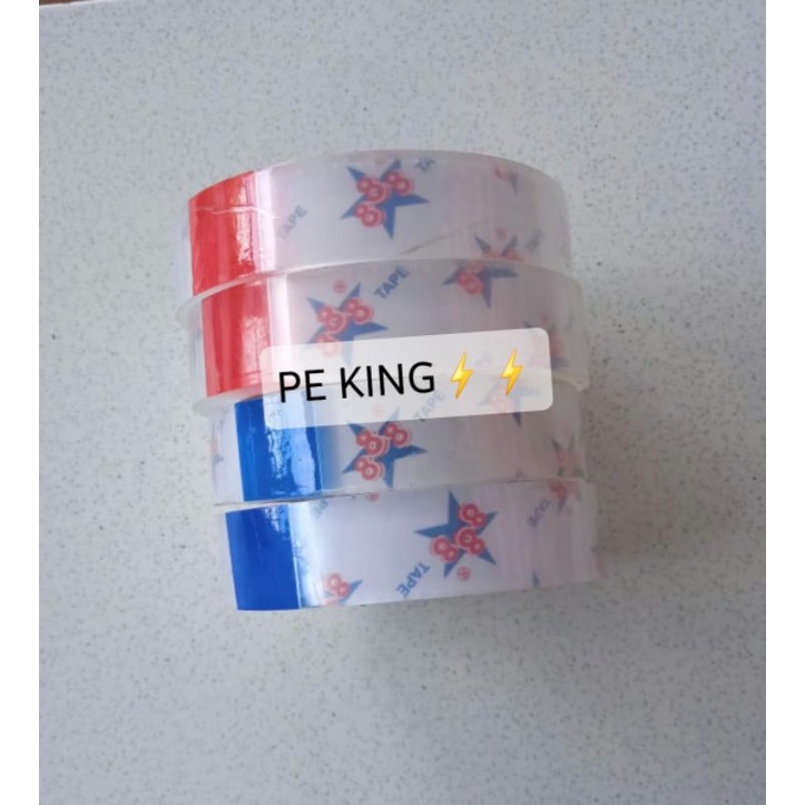 

Isolasi Bening 1/2" 1" x 90 Yard 1.2cm 2.4cm 12mm 24mm Lakban Solasi Selotip