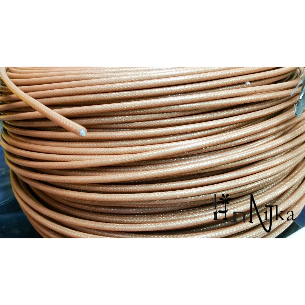 Kabel Teflon RG-58 Tembaga Full Tunggal RG58