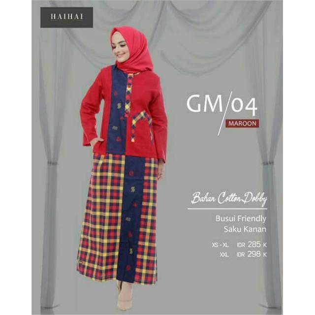 HAIHAI GAMIS KATUN GM 04 MAROON