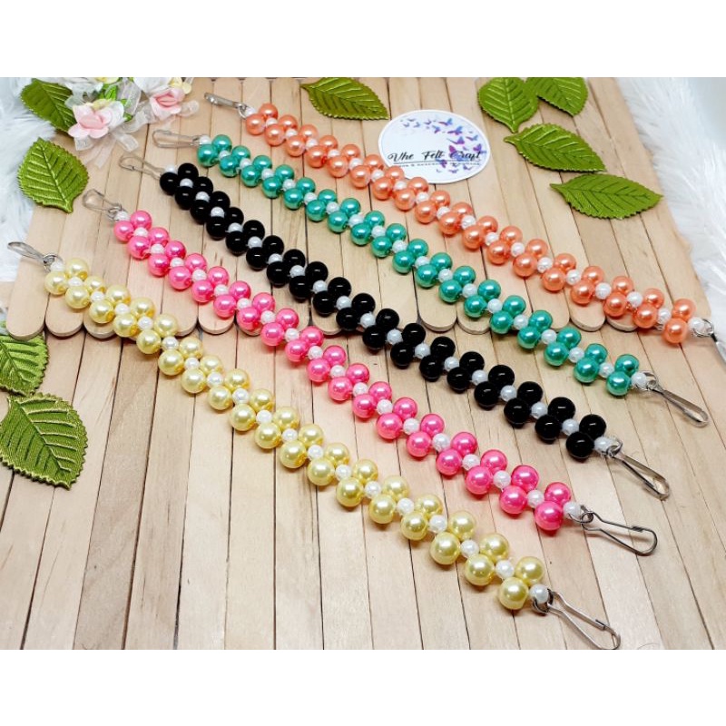 konektor masker hijab tali penyambung masker pengait masker mutiara