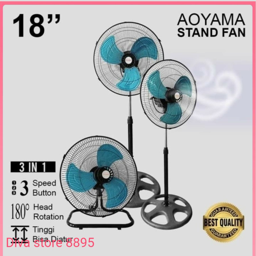 Kipas angin berdiri TDS-18 kipas angin standfan multifungsi 3 in 1 tornado fan tds18