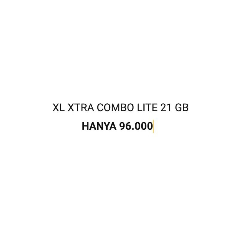 PAKET DATA XL COMBO LITE 21 GB