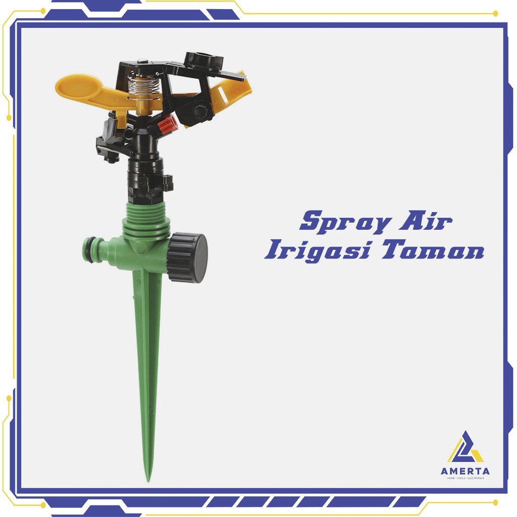 LeKing Rotate Sprinkler Spray Nozzle Air Irigasi Taman 12 inch - Green