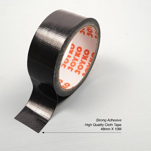 

Hot Sale Cloth Tape Lakban Kain Warna Hitam Joyko 48 mm x 12 meter Orange Core✓