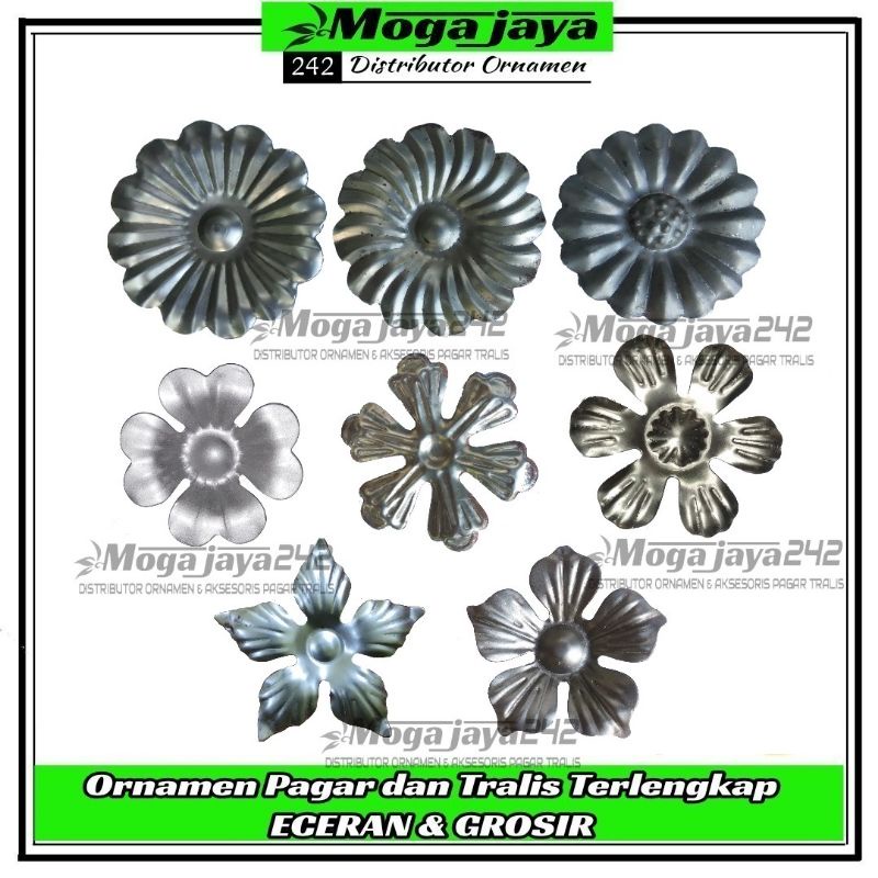 bunga matahari bunga Kamboja dll ornamen hiasan tralis pagar balcon canopy